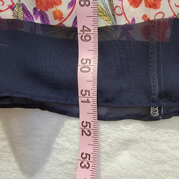 Maggy London Sleeveless Floral Halter Midi Dress Back Bow Lined Size 10 - Picture 14 of 14